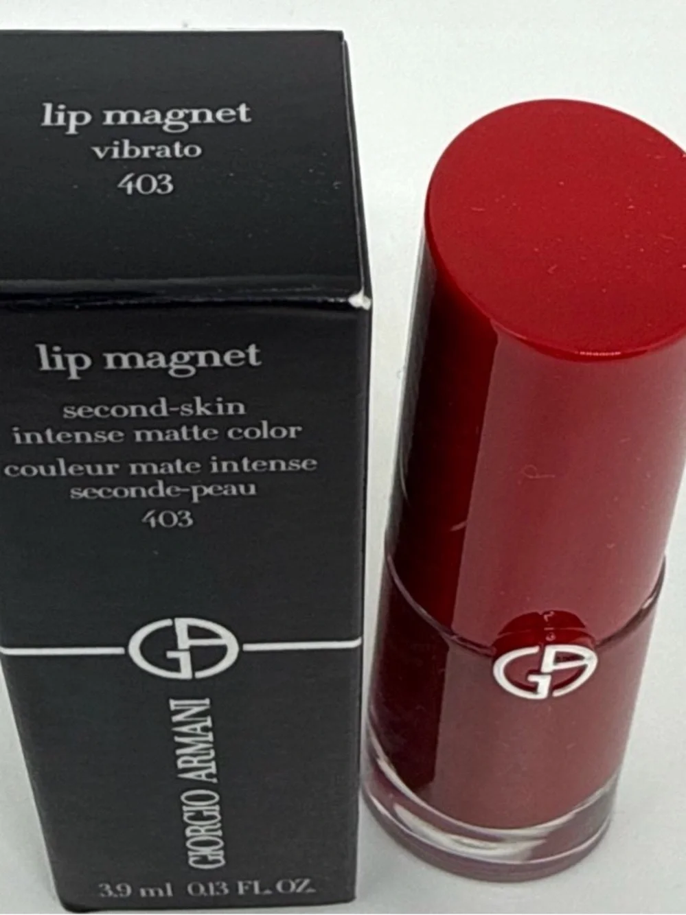 NEW Giorgio Armani Lip Magnet Liquid Lipstick - 403 Vibrato Red